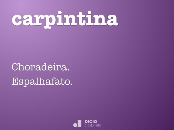 carpintina