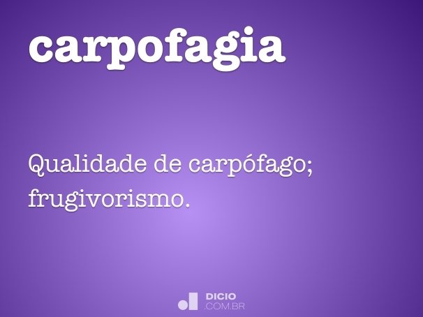 carpofagia