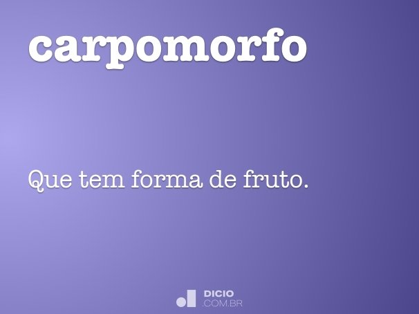 carpomorfo