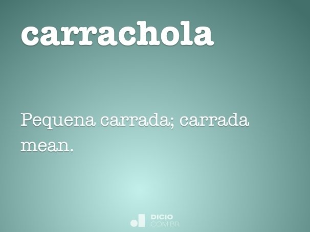 carrachola