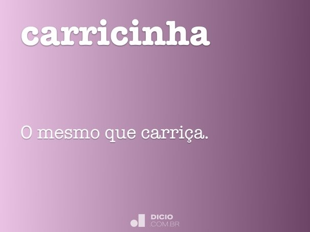carricinha