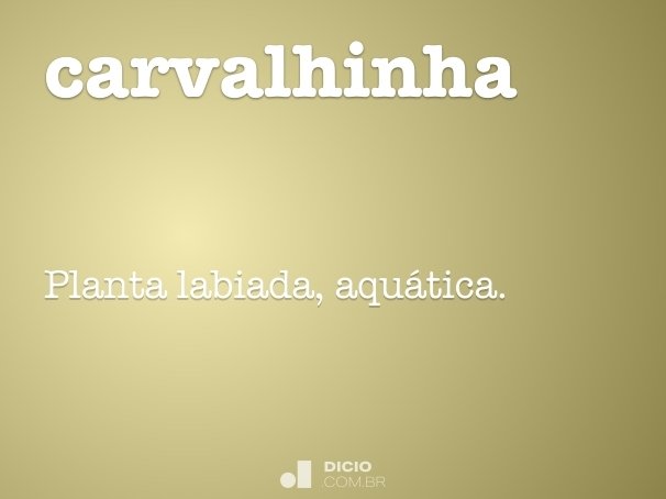 carvalhinha