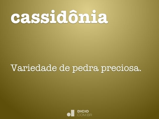 cassidônia