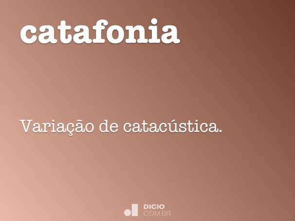 catafonia