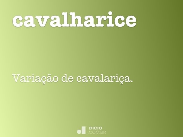cavalharice