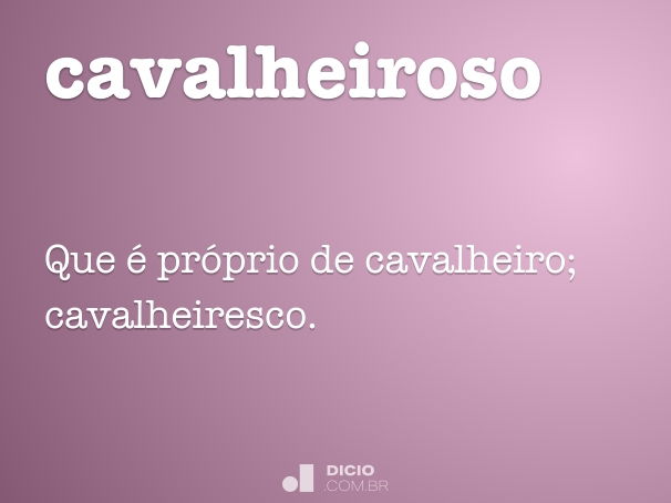 cavalheiroso