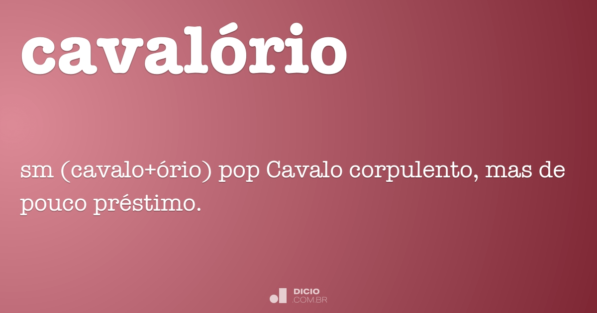 Cavalo - Dicio, Dicionário Online de Português