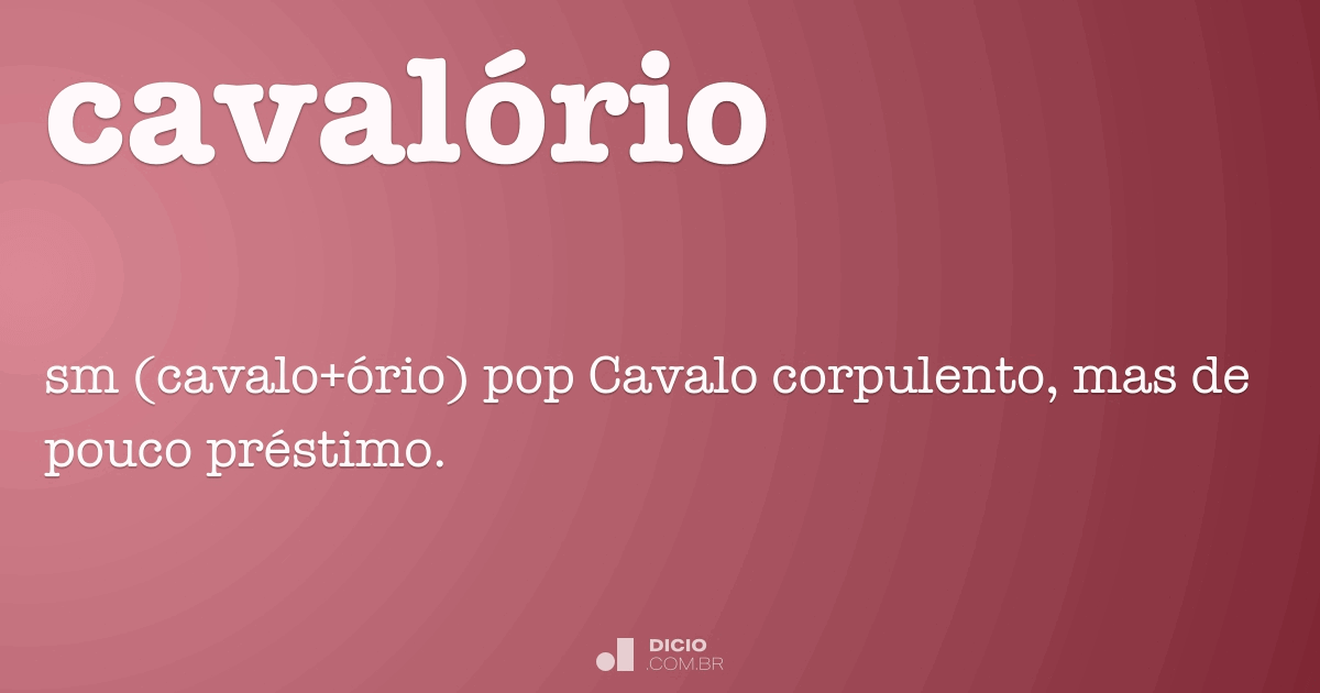 Cavalo - Dicio, Dicionário Online de Português