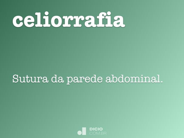 celiorrafia