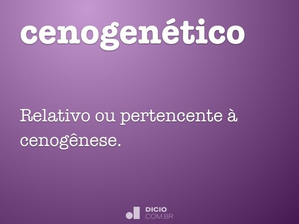 cenogenético