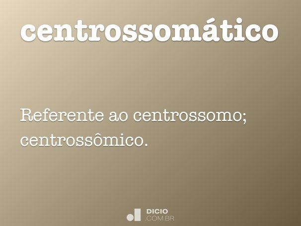 centrossomático