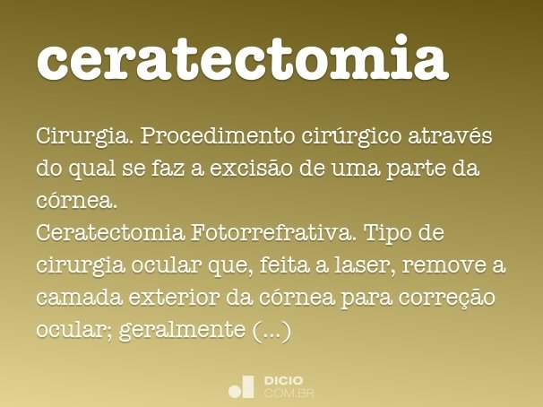 ceratectomia
