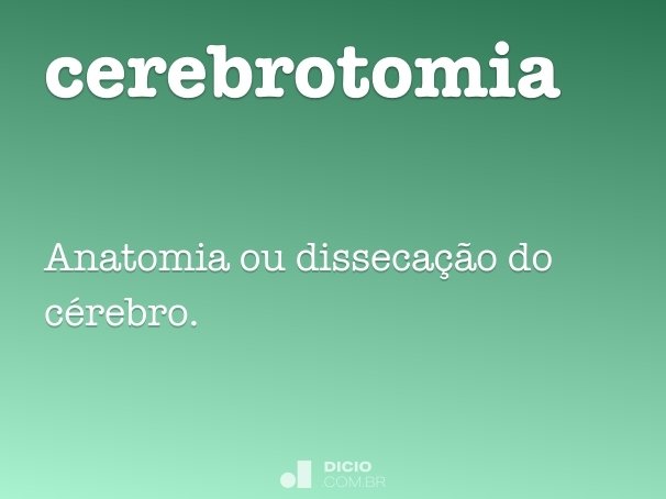 cerebrotomia