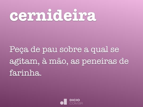 Cernir - Dicio, Dicionário Online de Português