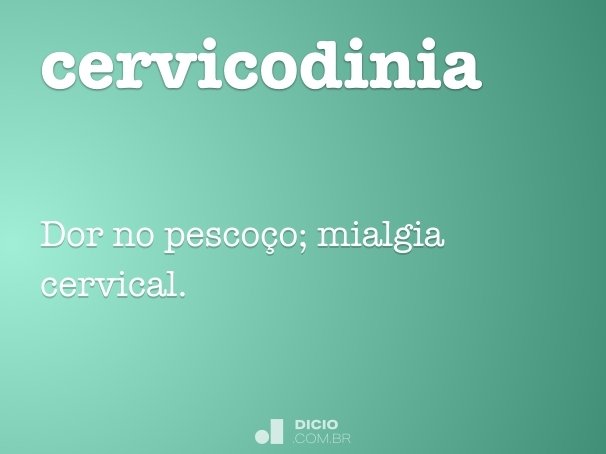cervicodinia