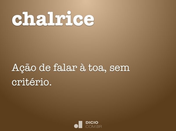 chalrice