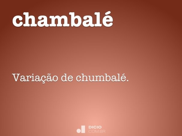 chambalé