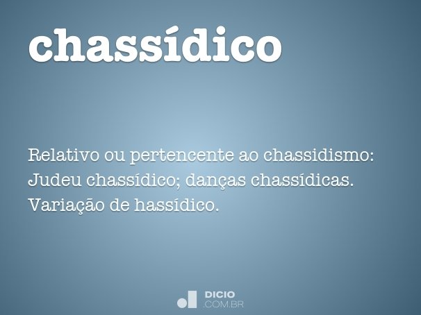 chassídico