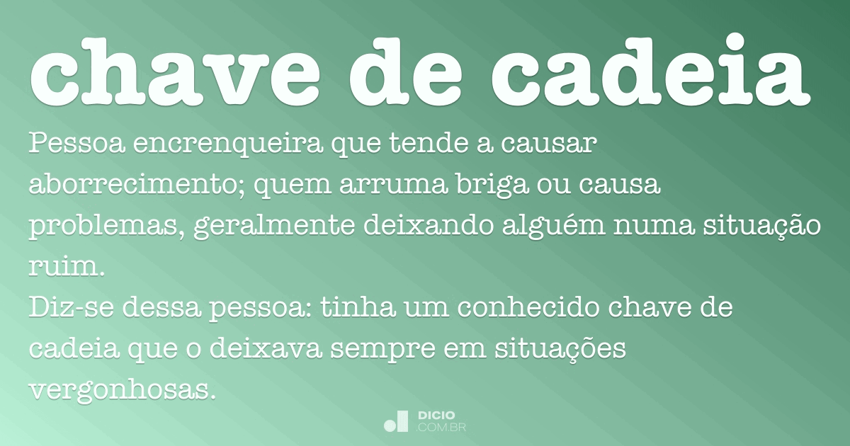 Chave mestra - Dicio, Dicionário Online de Português