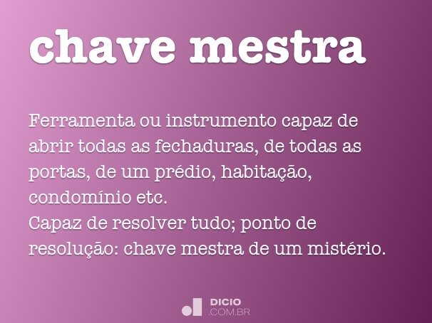 chave mestra