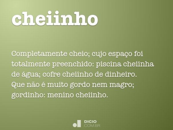 cheiinho