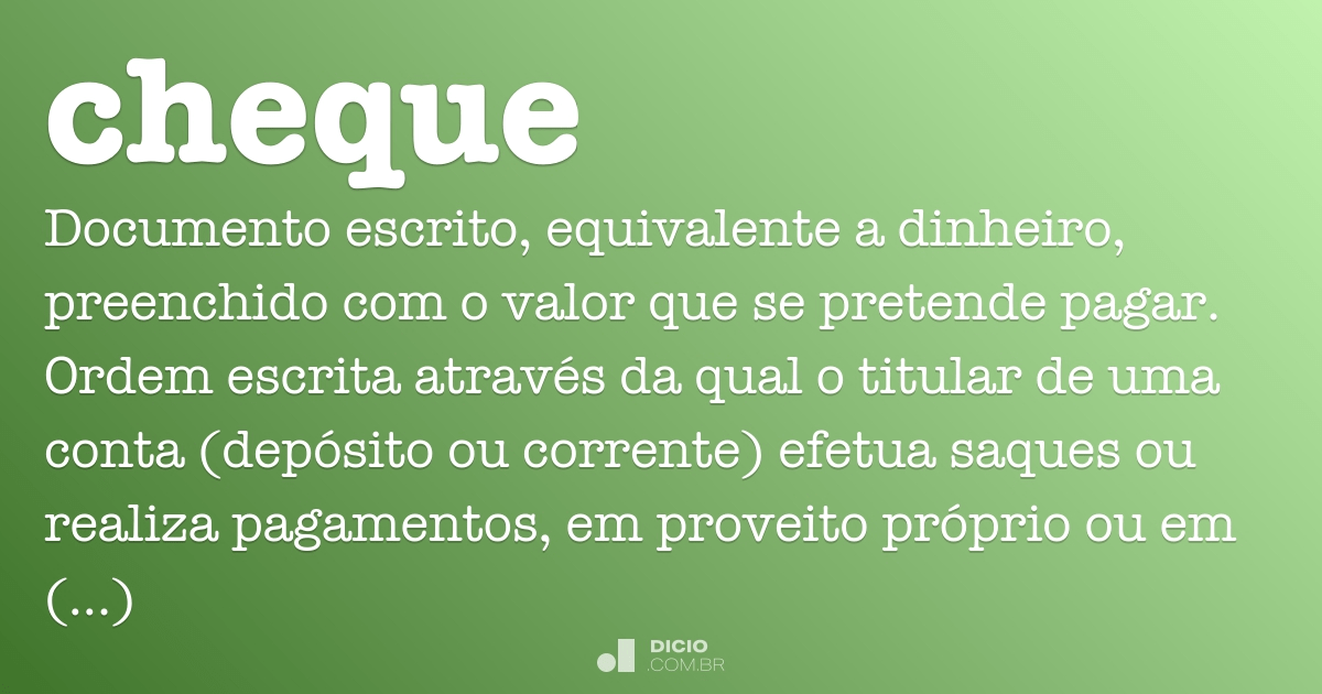Xeque - Dicio, Dicionário Online de Português