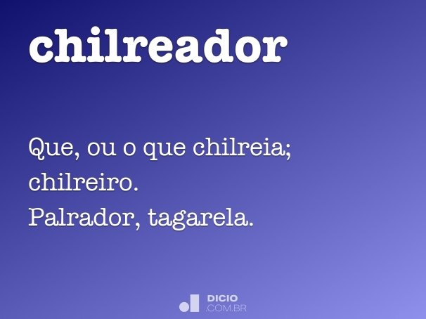 chilreador