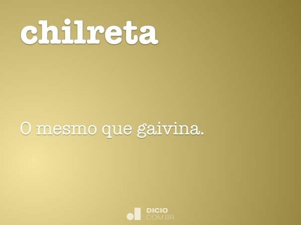 chilreta