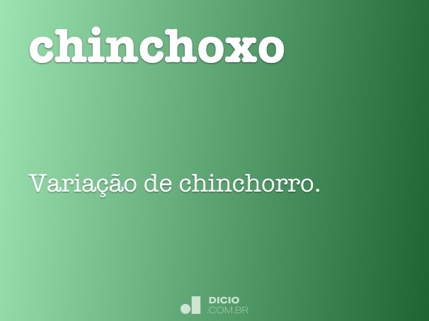 chinchoxo