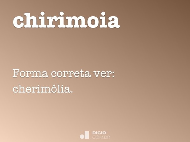 chirimoia