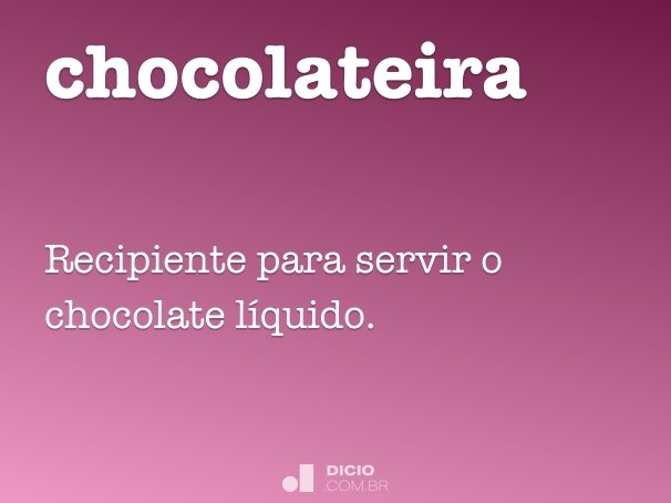 chocolateira