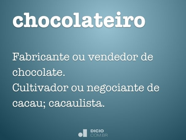 chocolateiro