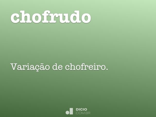 chofrudo