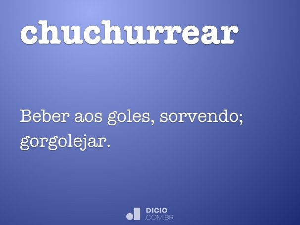 chuchurrear