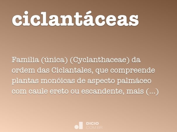 ciclantáceas