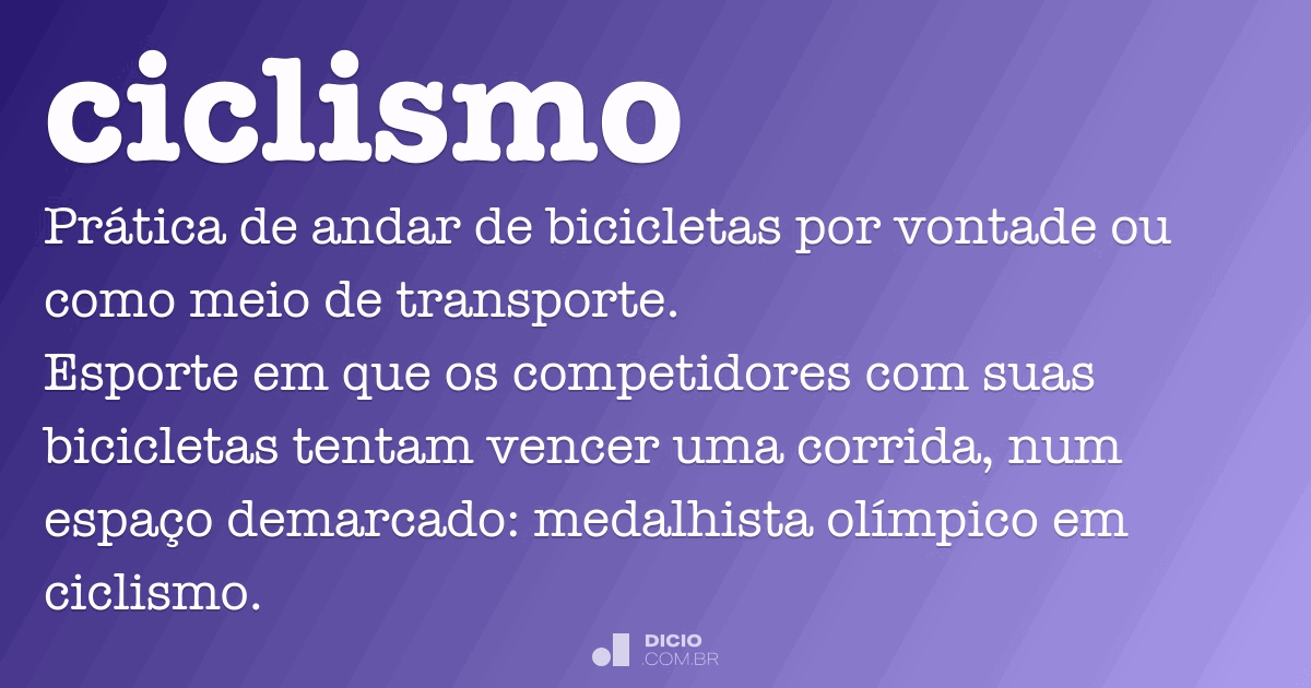 Vocabulário da bike Dicionário do ciclista Brutuguês