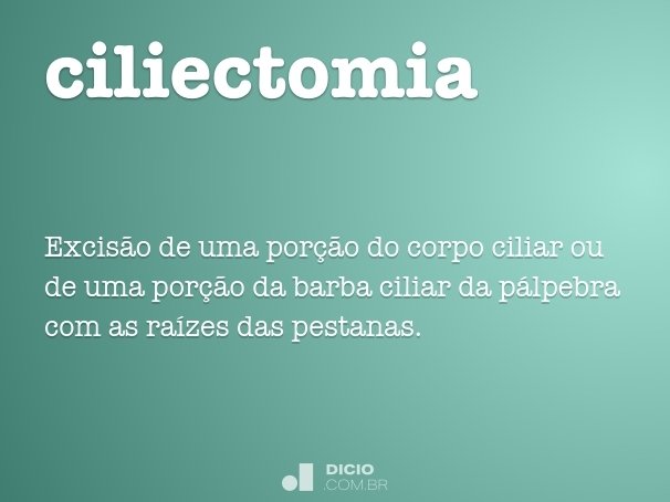 ciliectomia