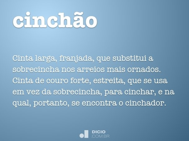 cinchão