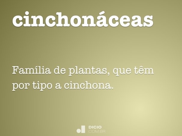 cinchonáceas