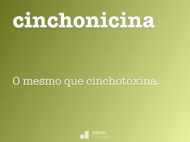 cinchonicina