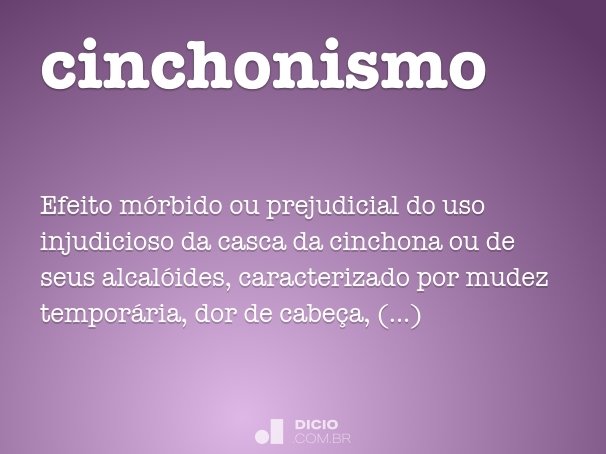 cinchonismo