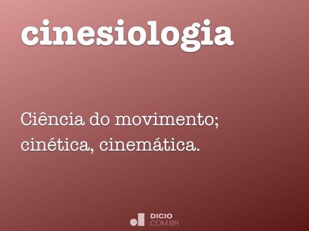 cinesiologia