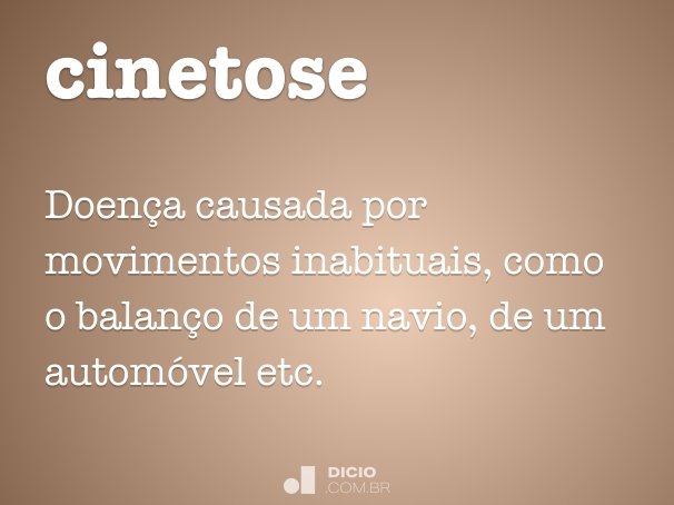 cinetose