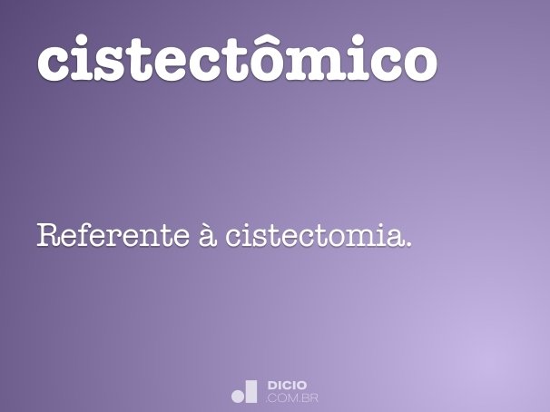 cistectômico