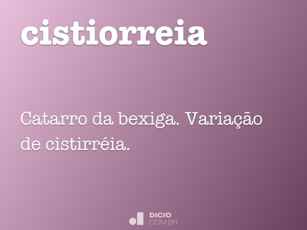 cistiorreia
