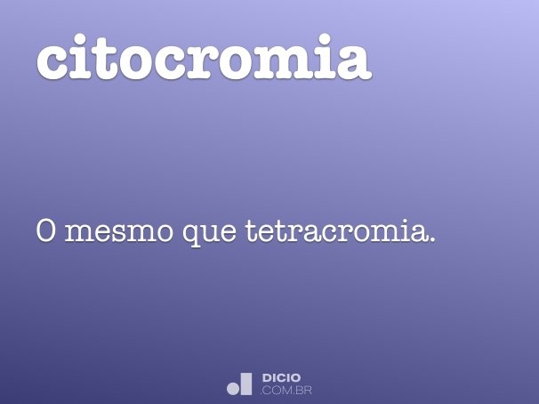 citocromia