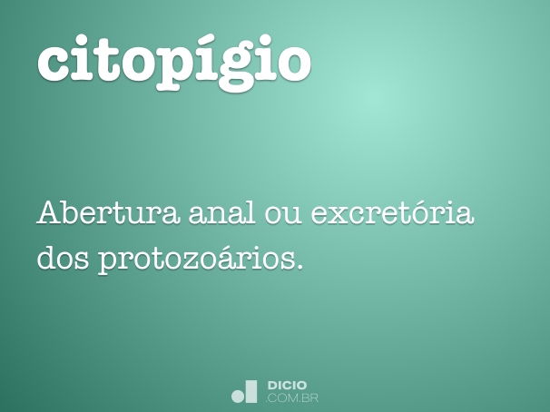 Citopígio - Dicio, Dicionário Online de Português