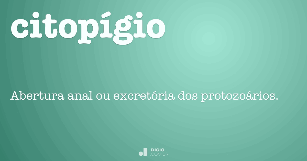 Citopígio - Dicio, Dicionário Online de Português