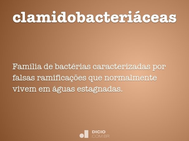 clamidobacteriáceas