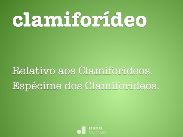 clamiforídeo
